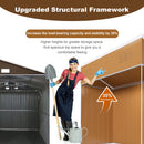 Weatherproof Storage Shed With Double Doors And Ventilation