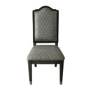 House Beatrice - Side Chair (Set of 2) - Two Tone Gray Fabric & Charcoal