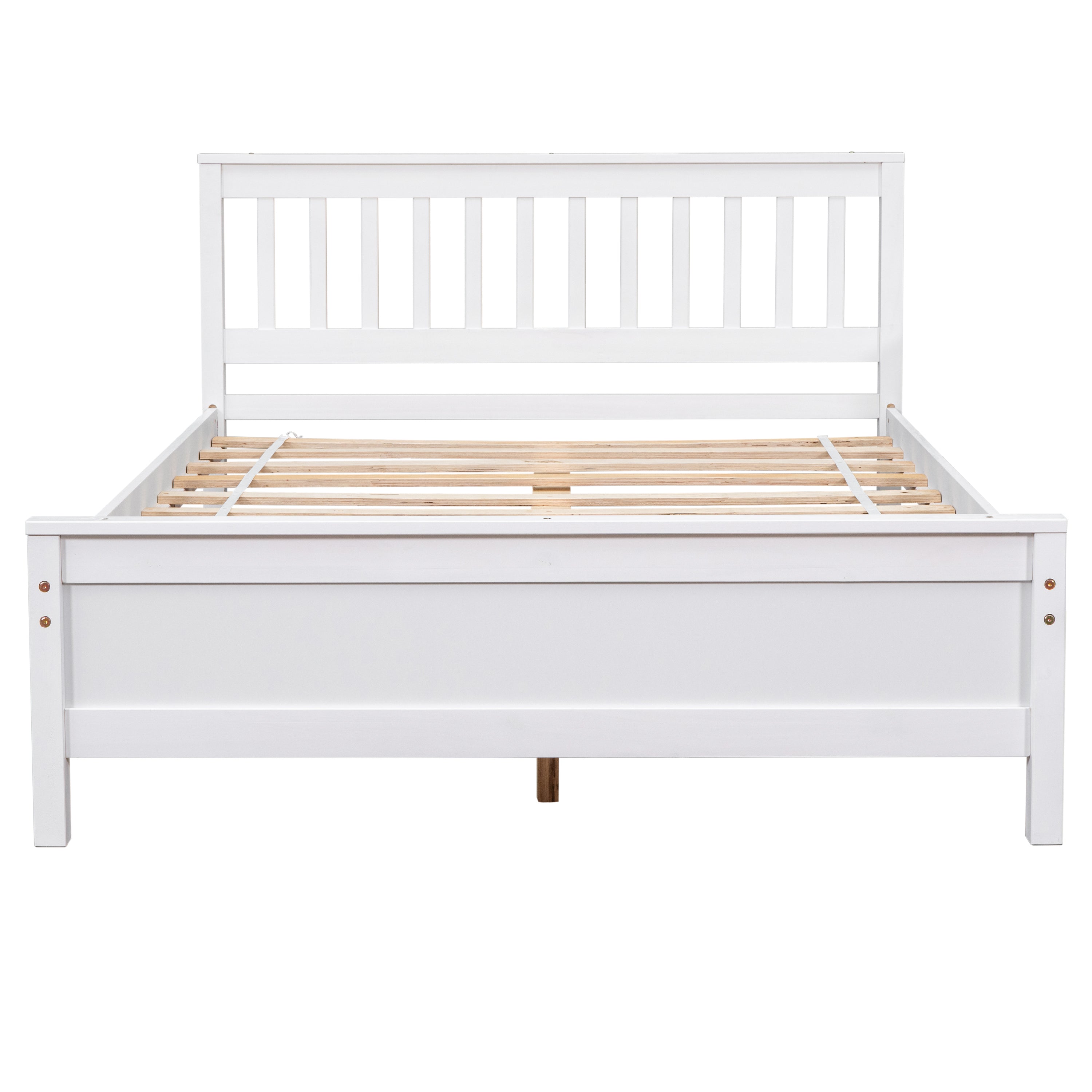 Full Bed with Headboard and Footboard,with 2 Nightstands,White - Atlantic Fine Furniture Melbourne FL