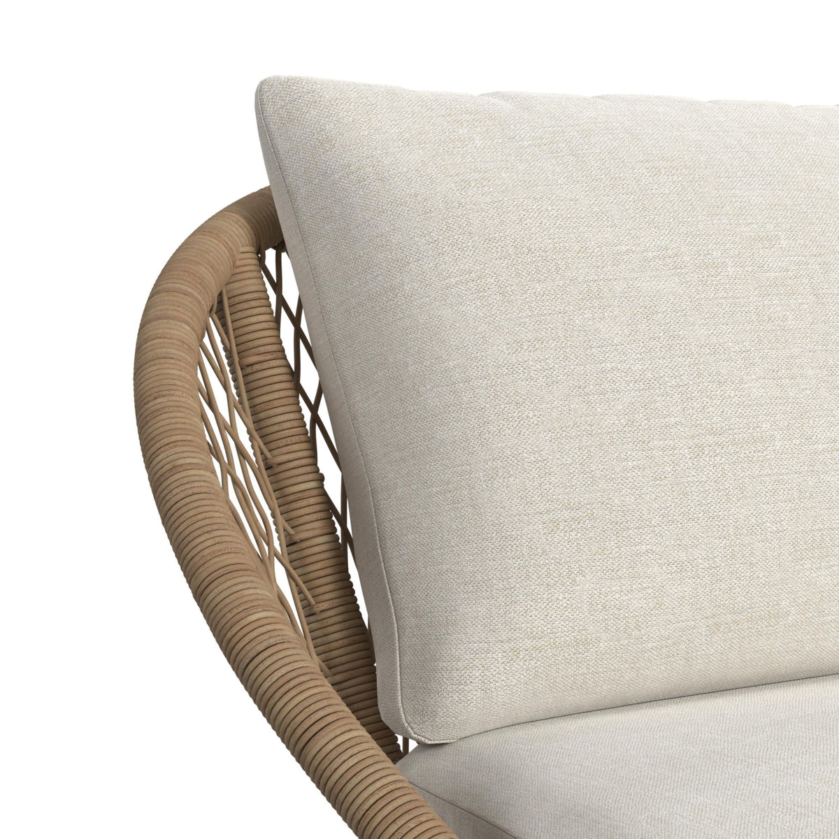 Grace 4 Piece Outdoor Seating Set in Beige / Natural by Elements International, view 9