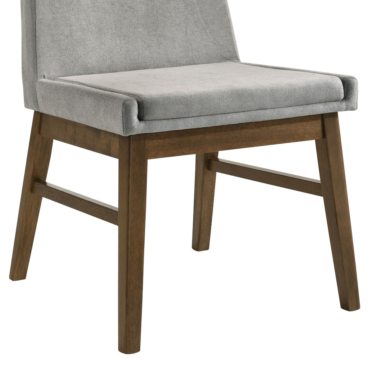 Weston Upholstery Side Chair (Set of 2) in Walnut With Smoke Fabric by Elements International, view 5