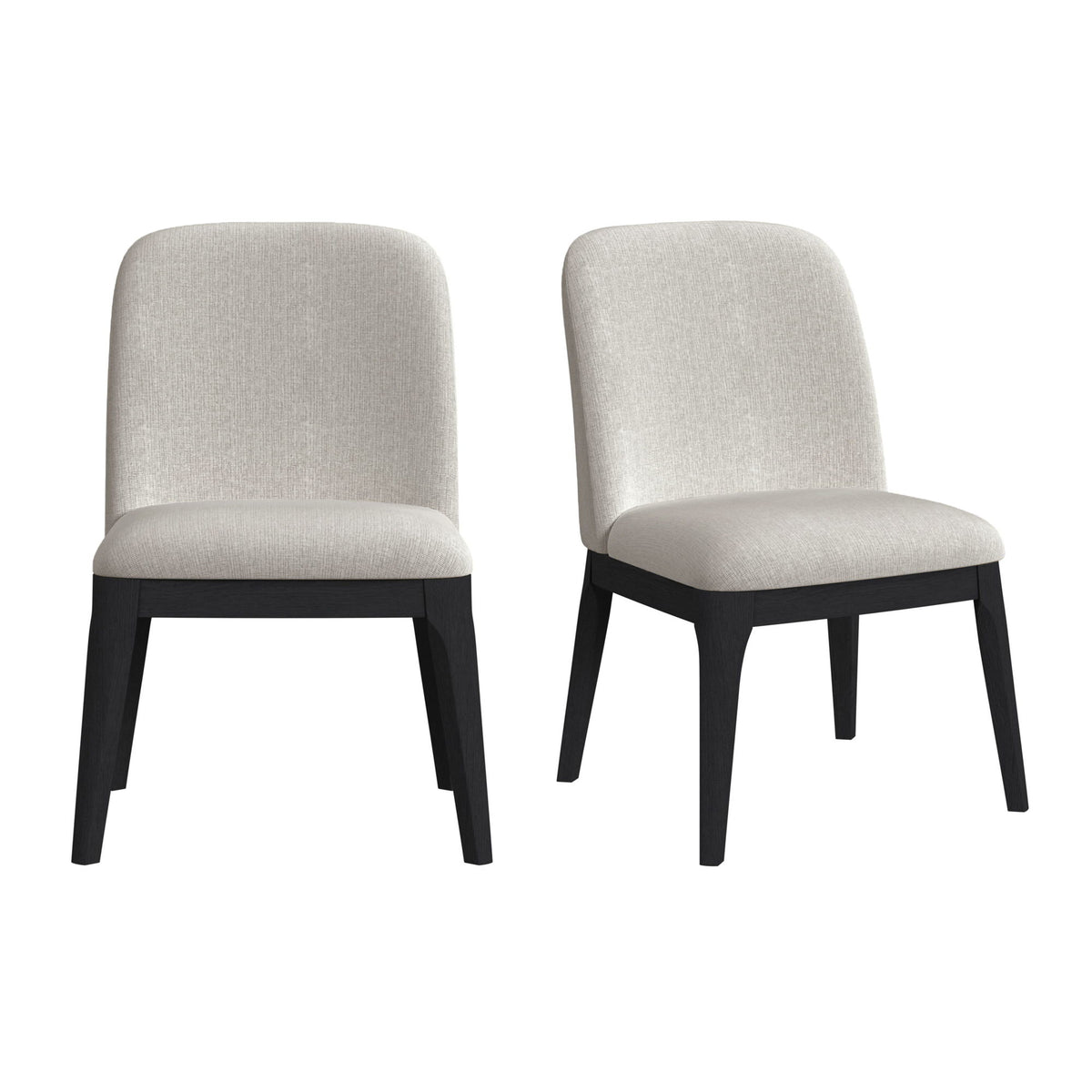 Rosalie Dining Side Chair (Set of 2) in Black by Elements International, view 2