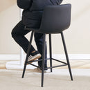 Bar Chair Set Comfortable With Metal Legs And Ergonomic Design