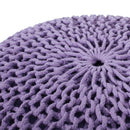 Belle - Modern Knitted Cotton Round Pouf