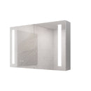 LED Medicine Cabinet With Mirror, Double Door With Defogger, Dimmer, Surface Mount