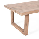 4 Pieces Acacia Wood Patio Furniture Set, Outdoor Furniture With Coffee Table, Patio Conversation Set Deep Seating With Soft Cushion, Porch Chairs For Backyard Porch Balcony - Brown Wash / Beige