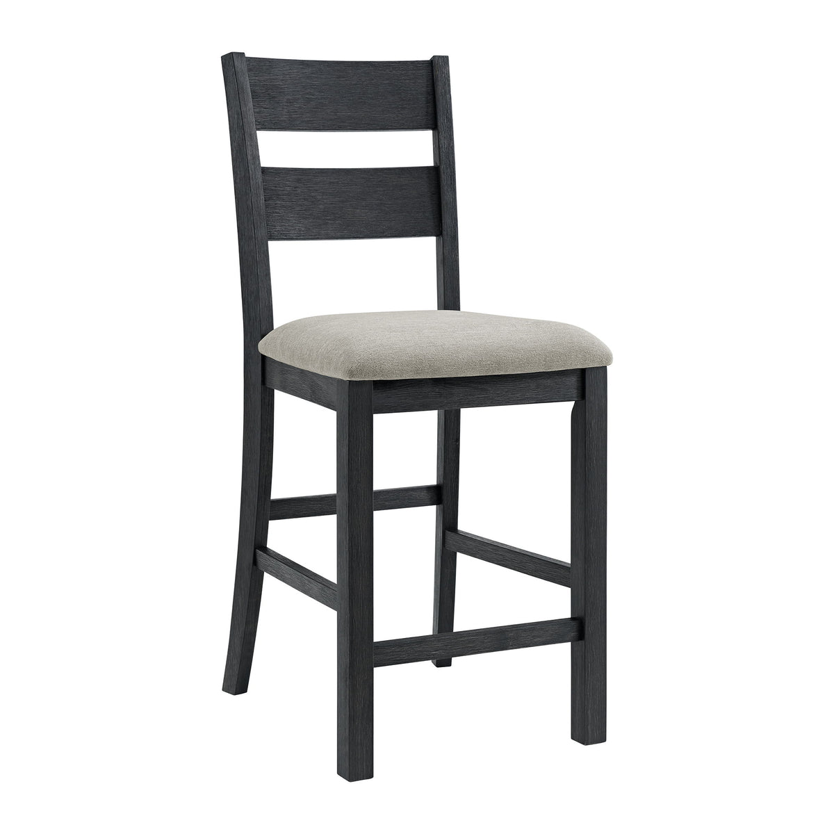 Garcia 5 Piece Counter Set With Table And 4 Chairs in Black by Elements International, view 8