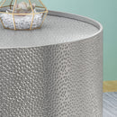 Braeburn - Handcrafted Round Coffee Table Hammered Surface