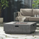 Modern Square Fire Pit With 50,000 Btu