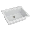 Quartz Kitchen Sink 30" X 22" Granite Composite Workstation Drop In Sink - White