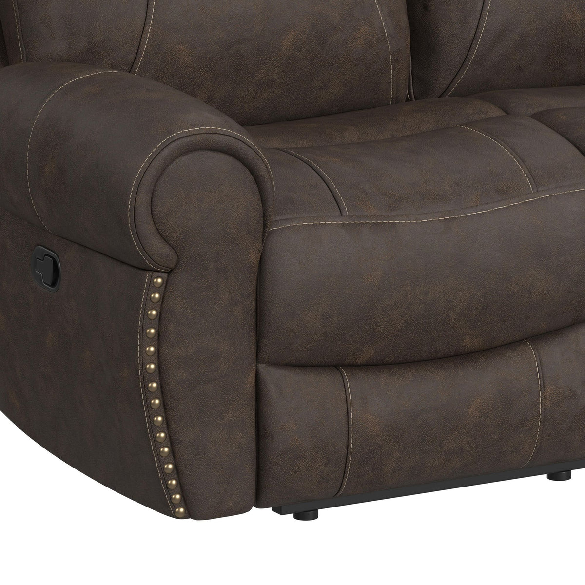 Topeka Sofa in Rocky Brown by Elements International, view 4