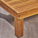 Radiat 5 Piece Outdoor L Shaped Sof Set With Coffee Table And Water Resistant Cushions - Teak