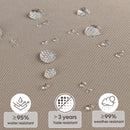 2 Piece High Back Patio Chair Cushion Set