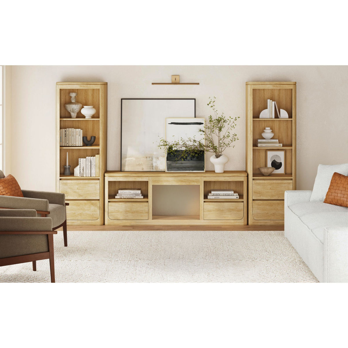 Rosalie Entertainment Unit With 71" TV Console in Black by Elements International, view 16