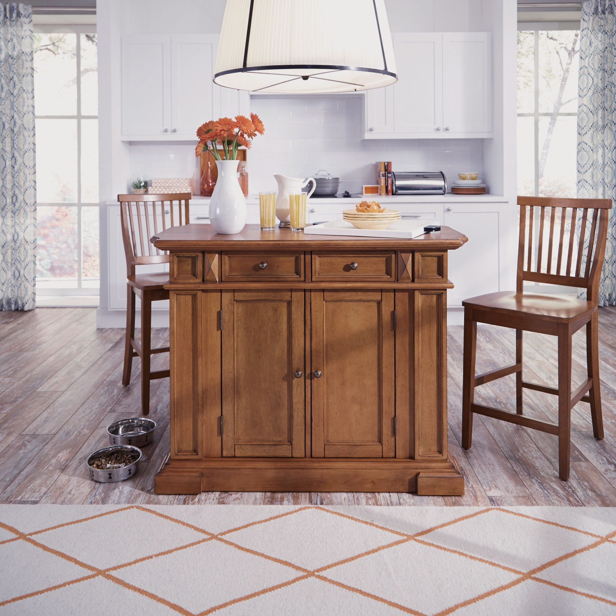 Americana - Kitchen Island Set - Atlantic Fine Furniture Melbourne FL