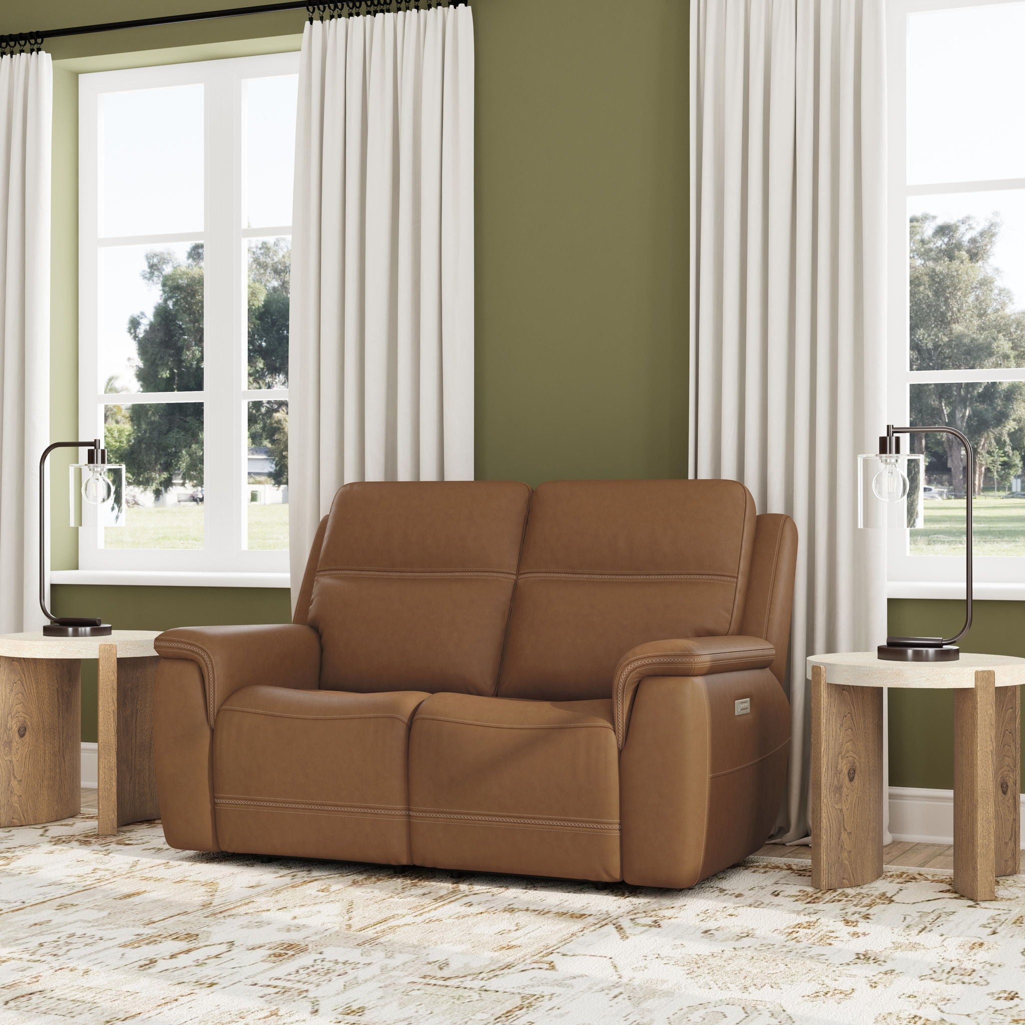 Sawyer - Power Reclining Loveseat With Power Headrests, Lumbar