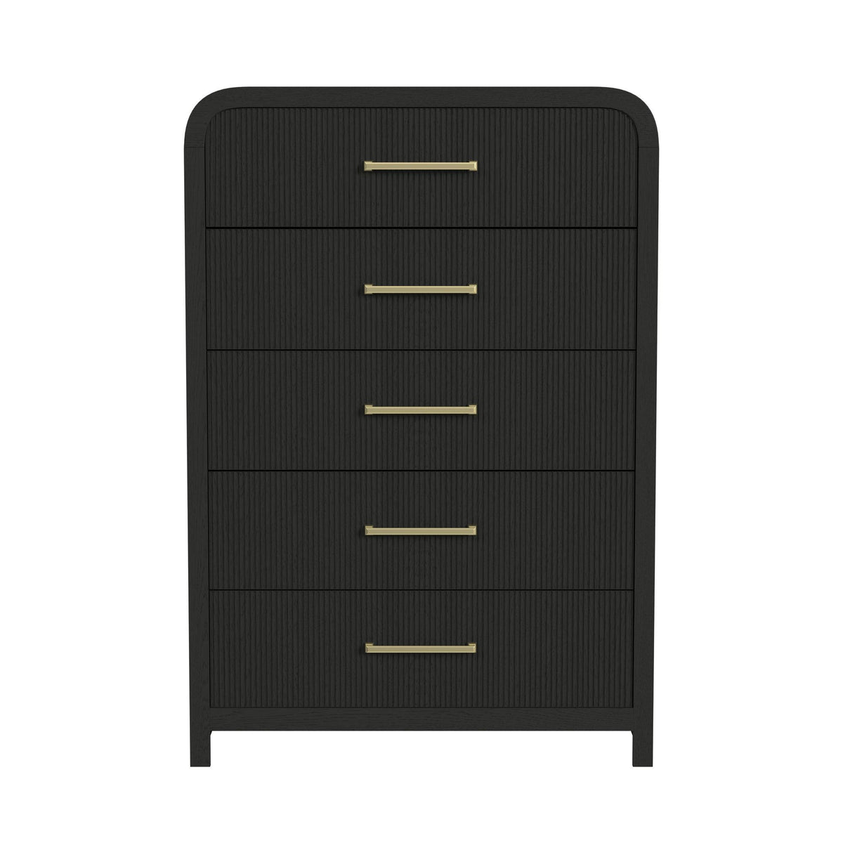Ridgemont 5-Drawer Chest in Black by Elements International, view 8