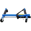 Hydraulic Car Wheel Dolly (Set of 2) With Foot Pedal Lift, 1, 500Lbs Capacity - Black / Blue