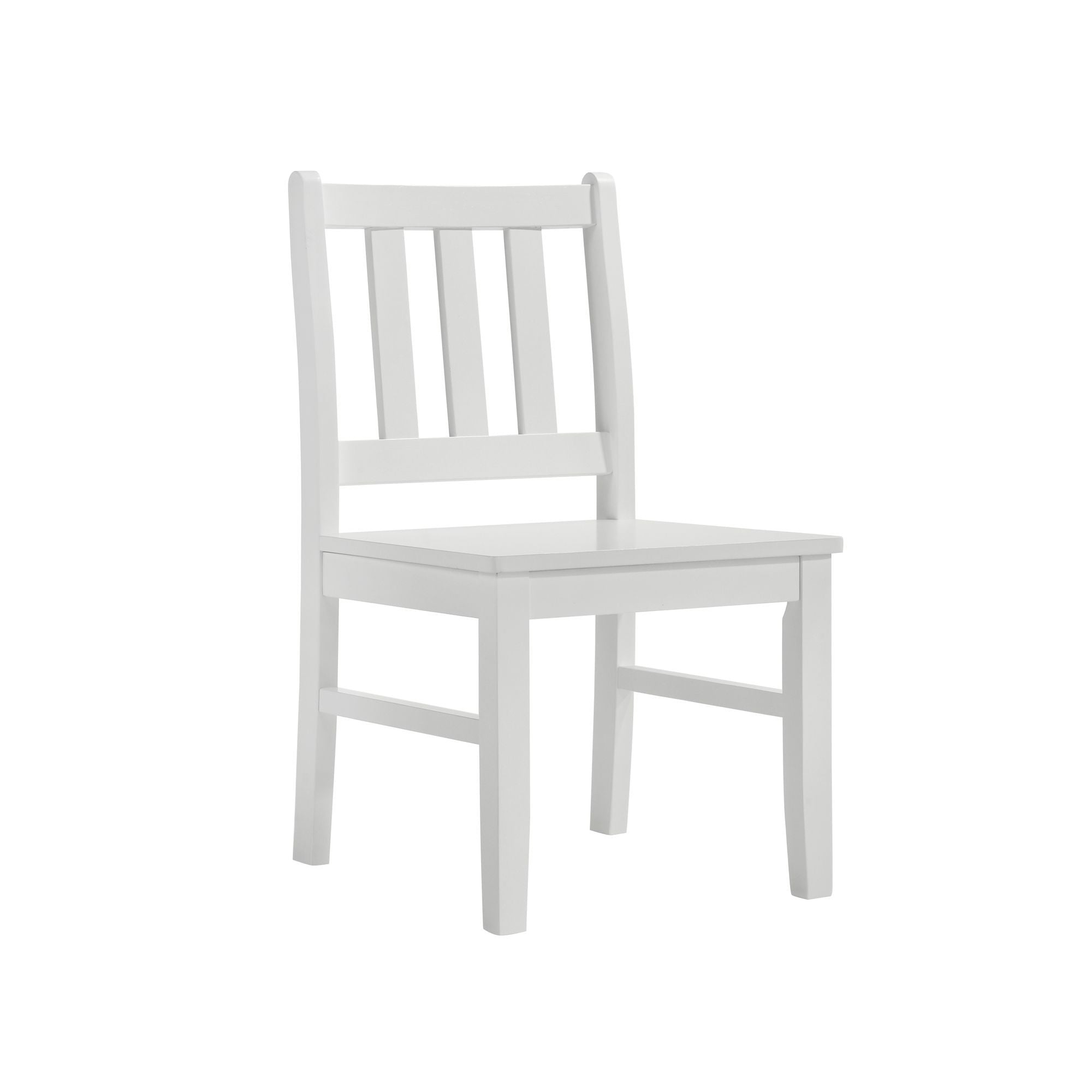 Travis Youth - 5 Piece Dining Set With Table And 4 Chairs - White - Atlantic Fine Furniture Melbourne FL