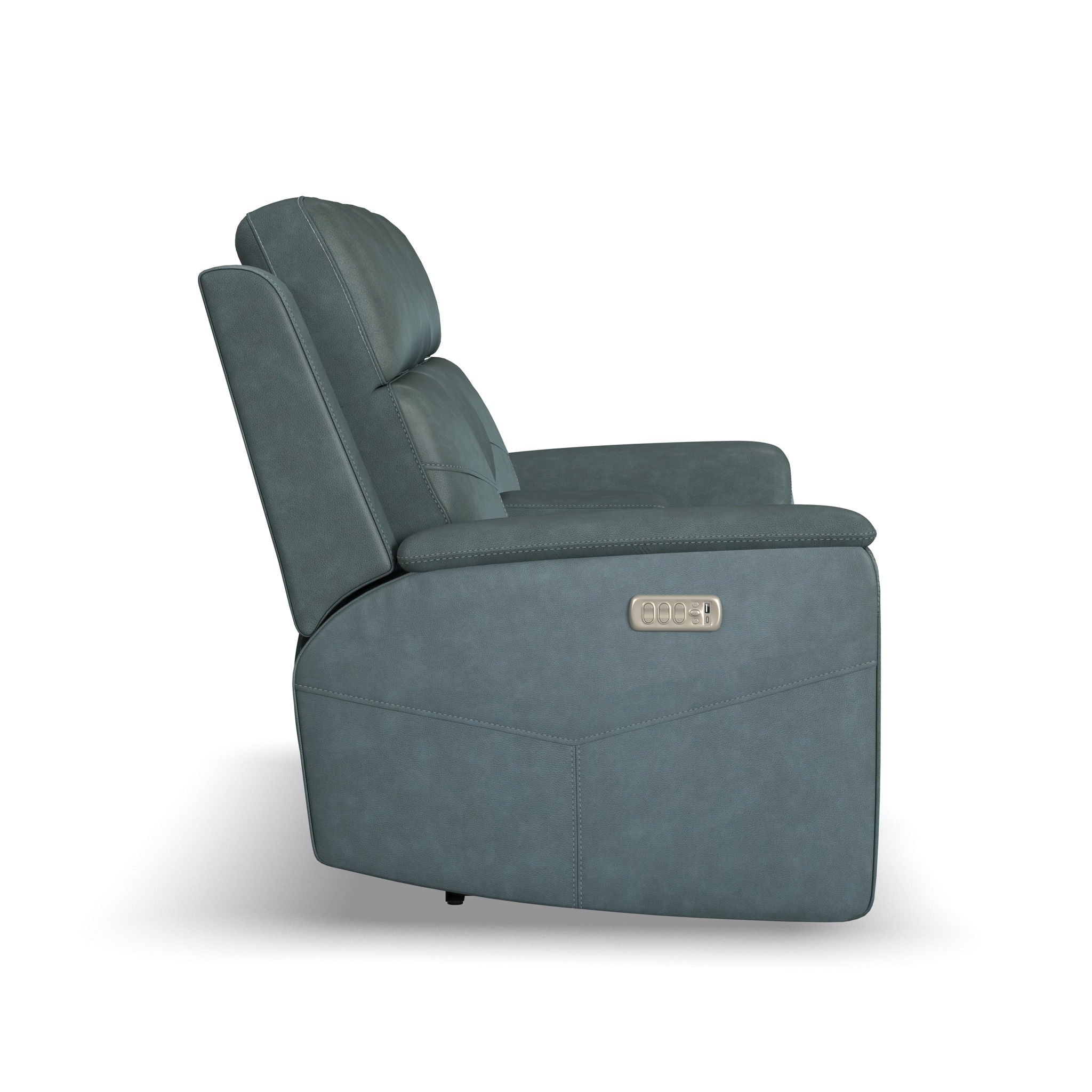 Vernon - Power Reclining Loveseat With Console, Power Headrests, Lumbar, Heat & Massage