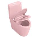 1.1 / 1.60 Gpf Dual-Flush One Piece Toilet, Water-Saving Elongated Comfort Height Floor Mounted, Soft Close 1000 Gram Map Flushing Score Toilet 23T01-Rs - Rose