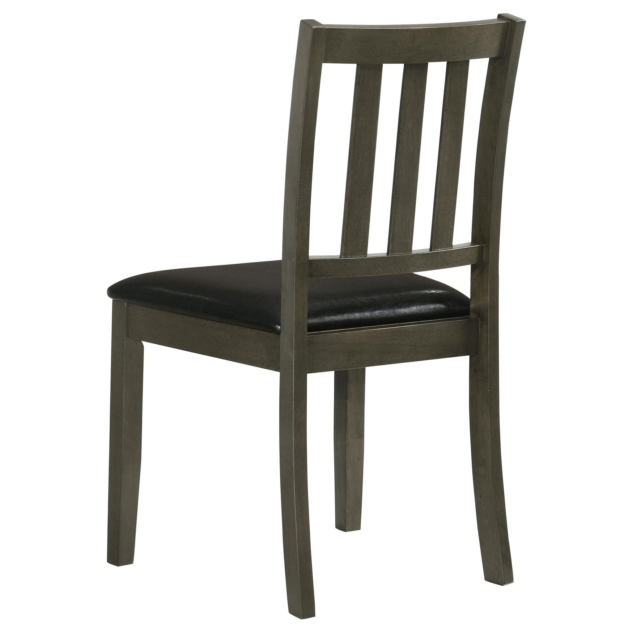 Parkwood 5-piece Square Dining Table Set Charcoal - Atlantic Fine Furniture Melbourne FL