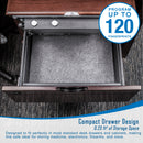 0 23 Cu Ft Top Opening Biometric Security Safe - Black