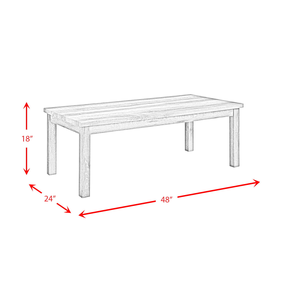 Oak Lawn Three Pack Occasional Set (Lift Top Coffee Table) in Paper by Elements International, view 8