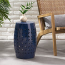 12" Outdoor Lace Cut Side Table