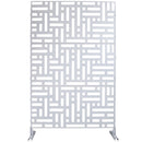 Decorative Freestanding Metal Privacy Screen For Indoor & Outdoor Use