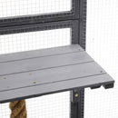 Outdoor Cat House, Diy Cat Enclosure Catio With Double Enter Doors