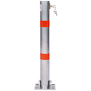 Parking Bollard Pole Barrier With Lock For Car Parking Protection