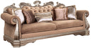 Northville - Sofa With 5 Pillows - Velvet & Antique Silver