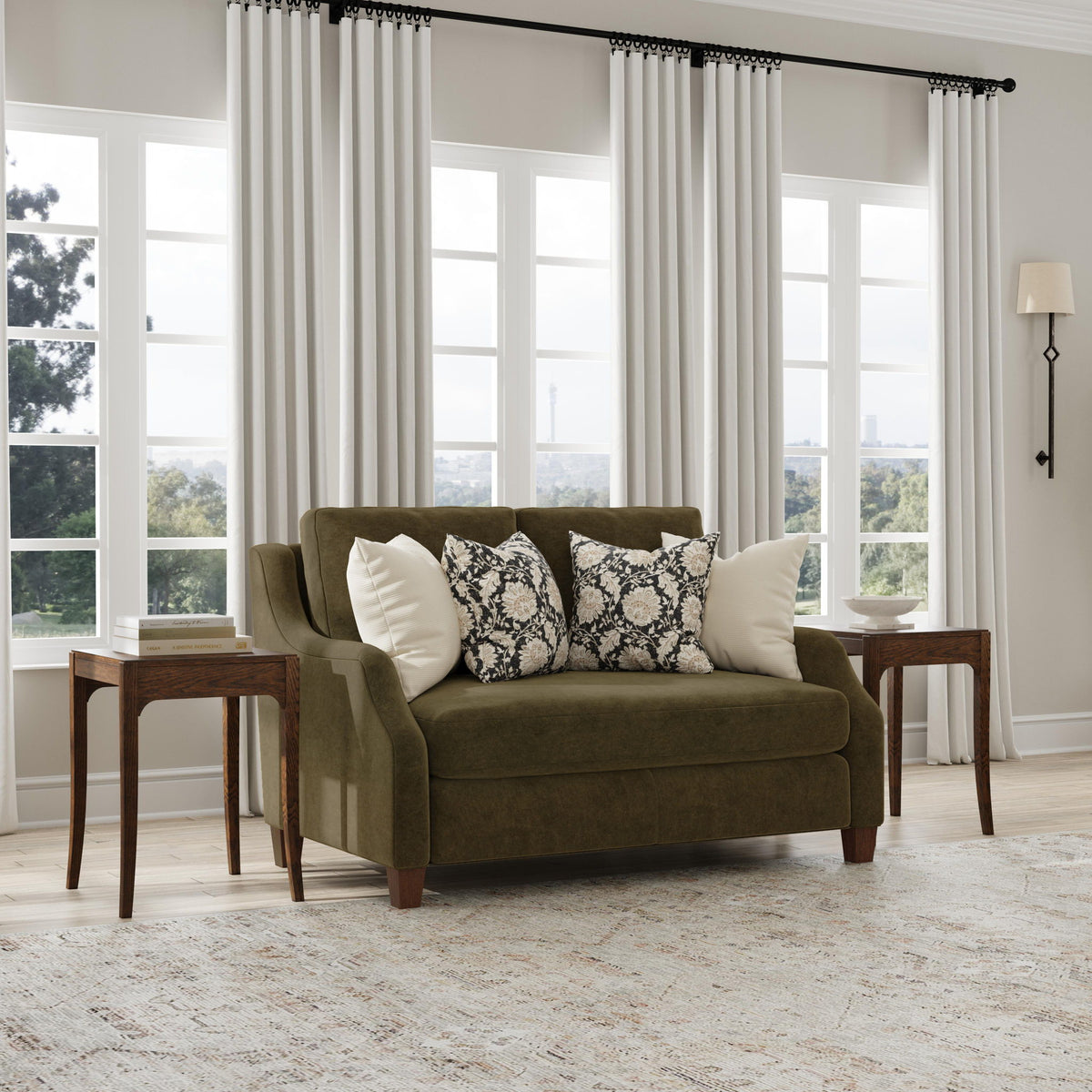 Gianna - Fabric Bench Loveseat