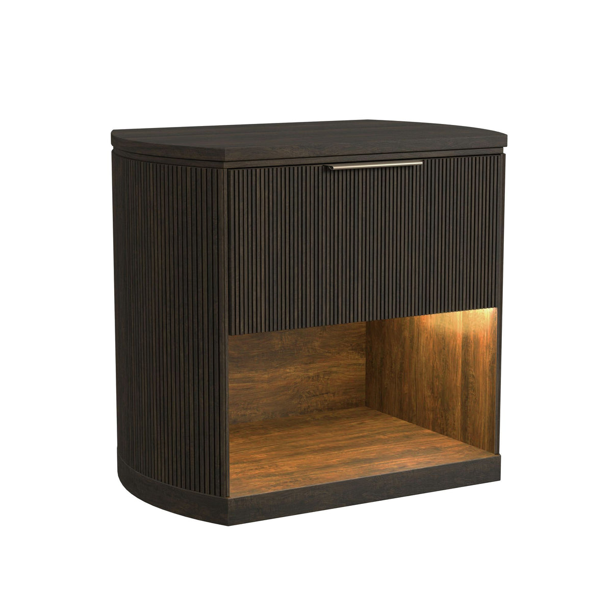 Sylvie Bedroom Set With Upholstered Bed in Dark Brown by Elements International, view 41
