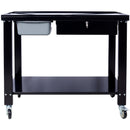 Transmission Teardown Work Station 1 / 2 Ton Capacity Sloping Drain Table Locking Drawer Removable Drain Basin Full-Width Lower Shelf Four 4" Caster Wheels