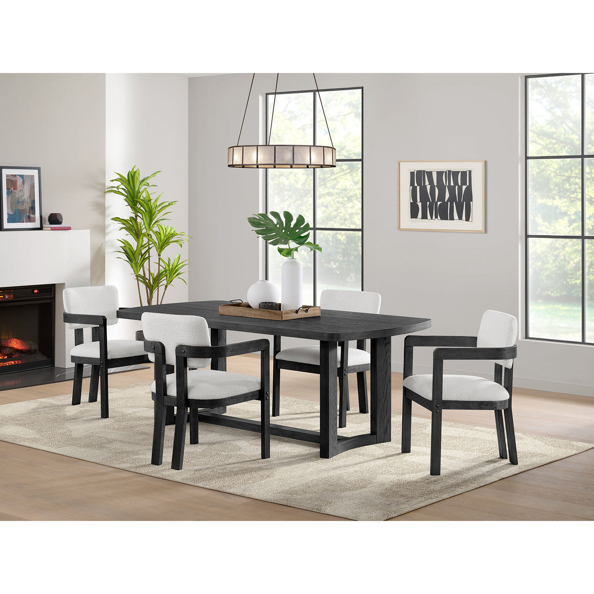 Portland - Arm Chair (Set of 2) - Black