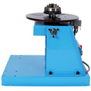 Portable Rotary Welding Positioner With 3 Jaw Lathe Chuck, 0 - 90° Turntable - Blue