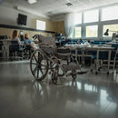 Lightweight Wheelchair Foldable For Adults, Manual Transport Chair With Double Brakes