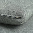 6 Piece Patio Set, Half Moon Outdoor Sectional Sofa With 2 High Low Coffee Tables, 4 Pillows & Cushions