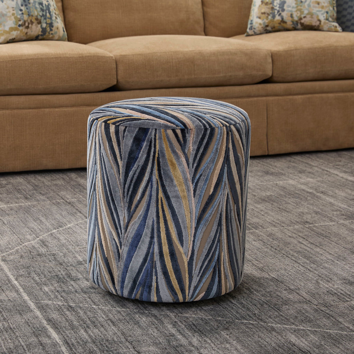 Pouf - Fabric Ottoman