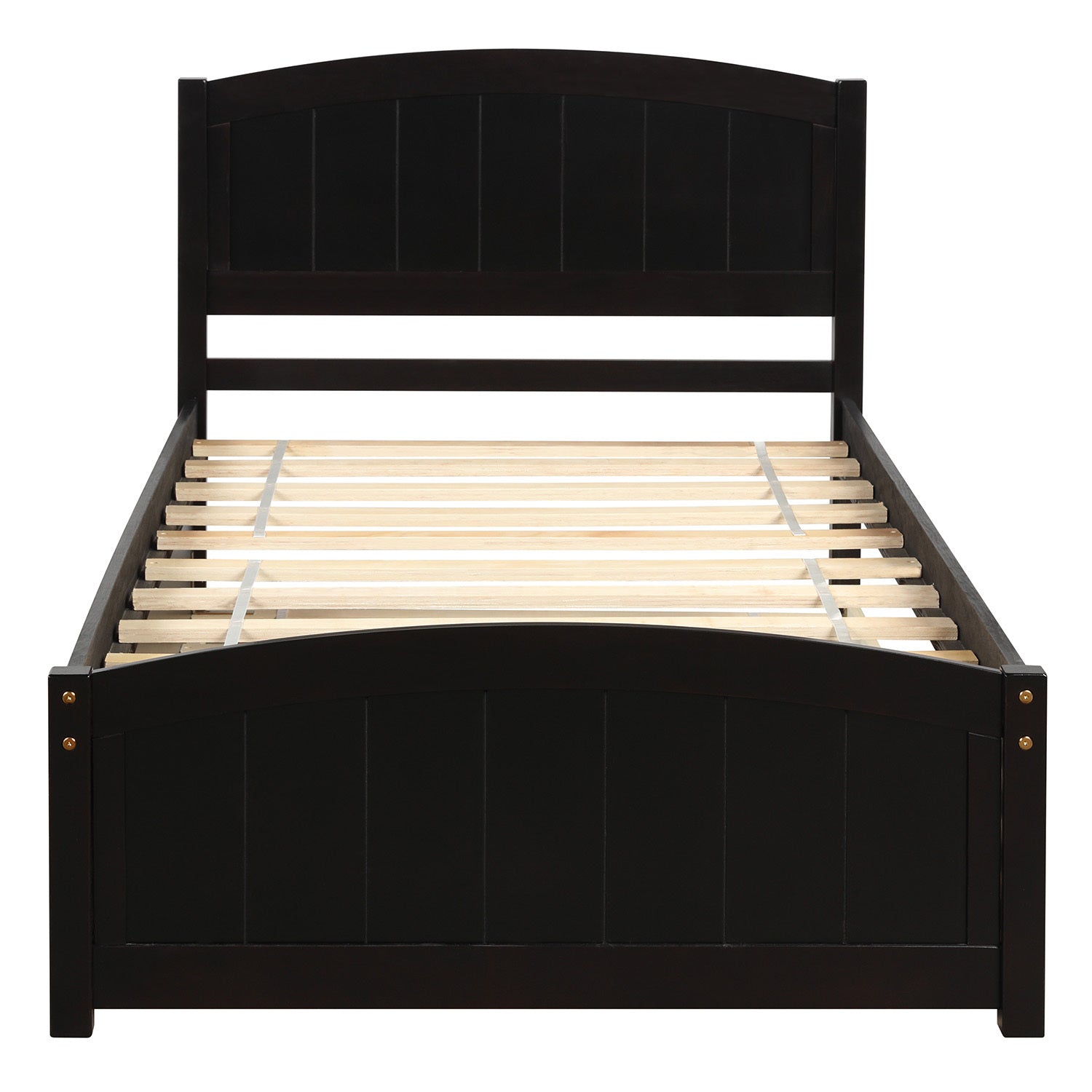 Twin size Platform Bed with Trundle, Espresso - Atlantic Fine Furniture Melbourne FL