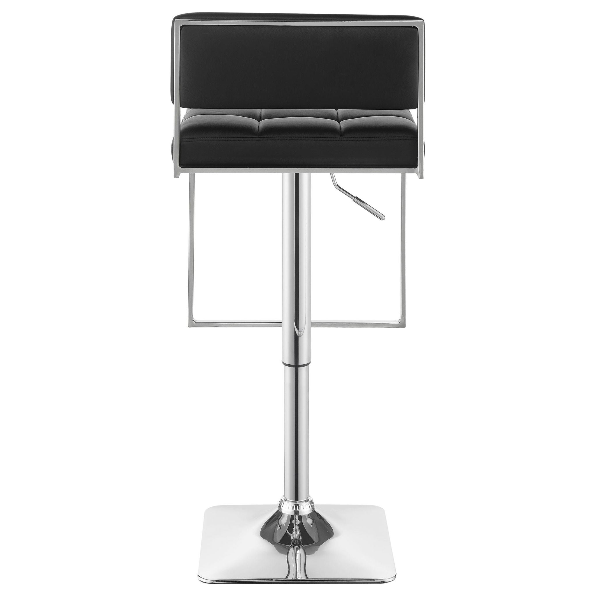 Alameda Adjustable Bar Stool Chrome and Black - Atlantic Fine Furniture Melbourne FL