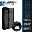 9.33 Cubic Ft Biometric Keypad Rifle Safe - Black