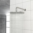 Dual Shower Head System With Rain Shower And Handheld, Wall Mounted, 10" Round Design - Brushed Nickel