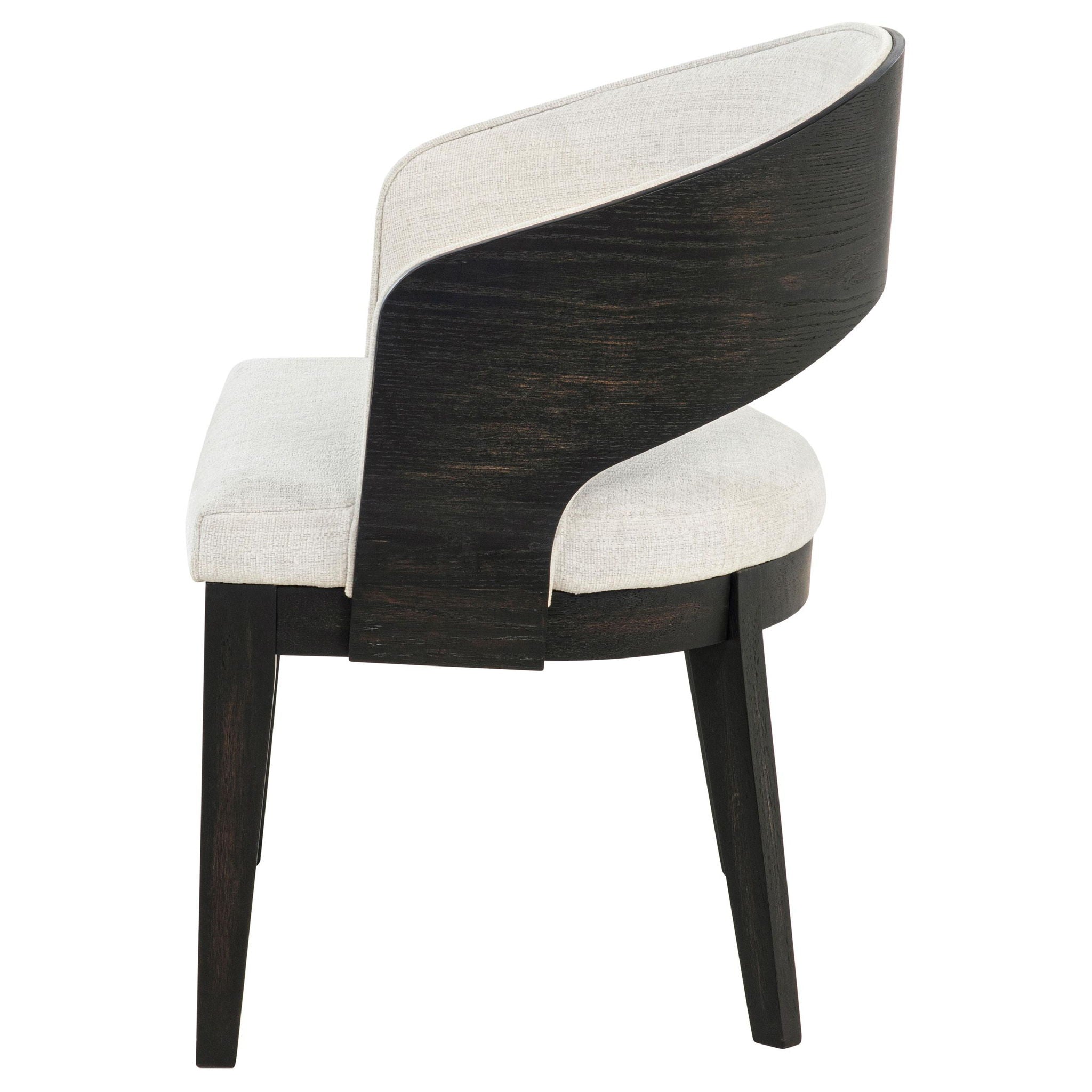 Leandro Upholstered Dining Arm Chair Cream (Set of 2) - Atlantic Fine Furniture Melbourne FL