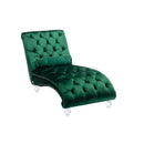 Velvet Chaise Lounge Indoor, Button Tufted Upholstered Chaise Lounge Chair With Pillow