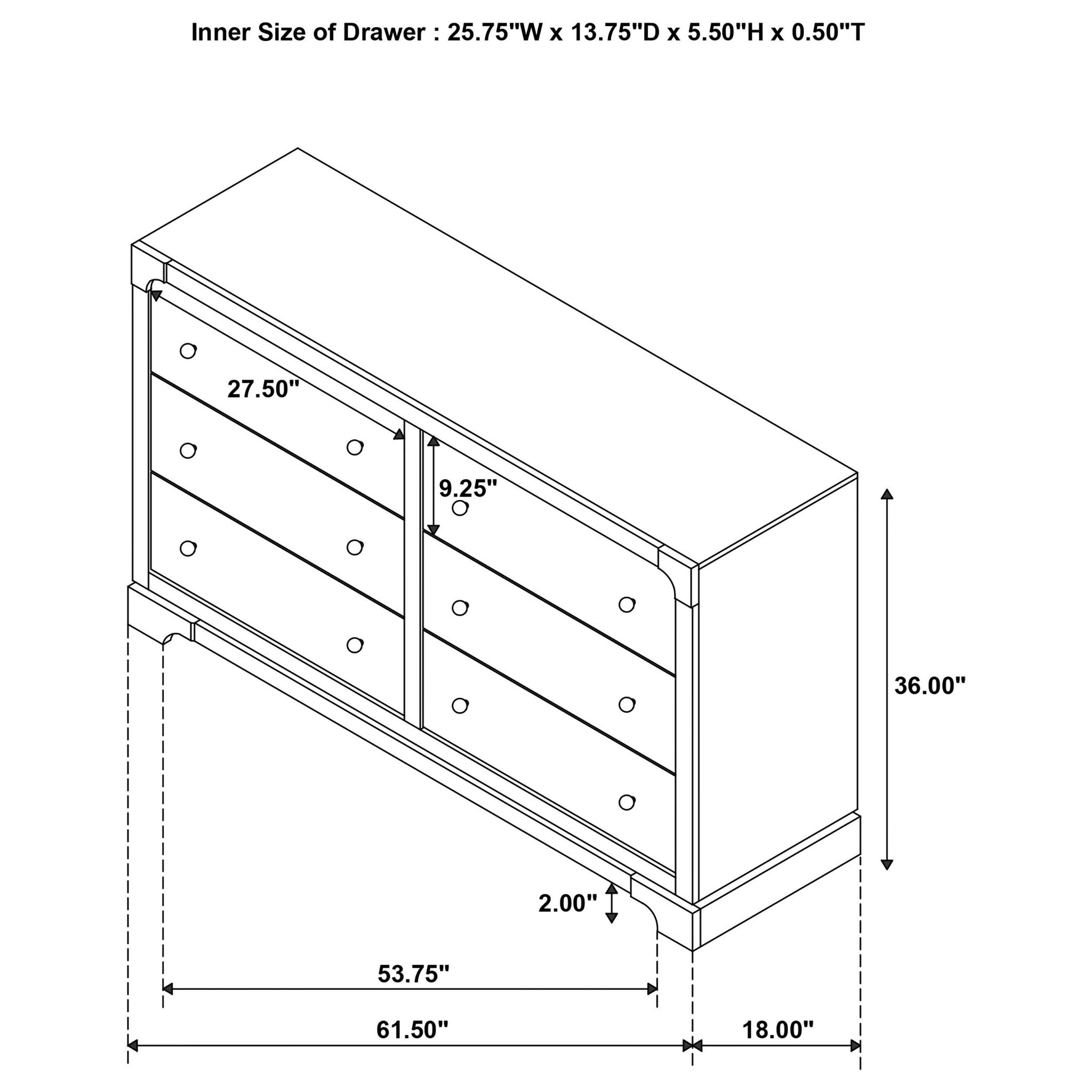 Gran Park 5-piece Queen Bedroom Set Dark Cocoa