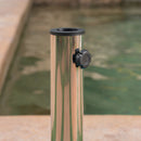 Wheelie - Round Umbrella Base With Stainless Steel Holder
