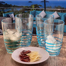 Leading Ware Swirl Acrylic Glasses Drinking (Set of 4)